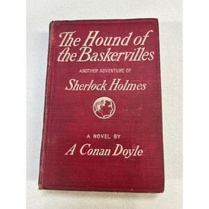 The Hound of the Baskervilles A Novel by A Conan Doyle Vintage 1st ed Hardcover